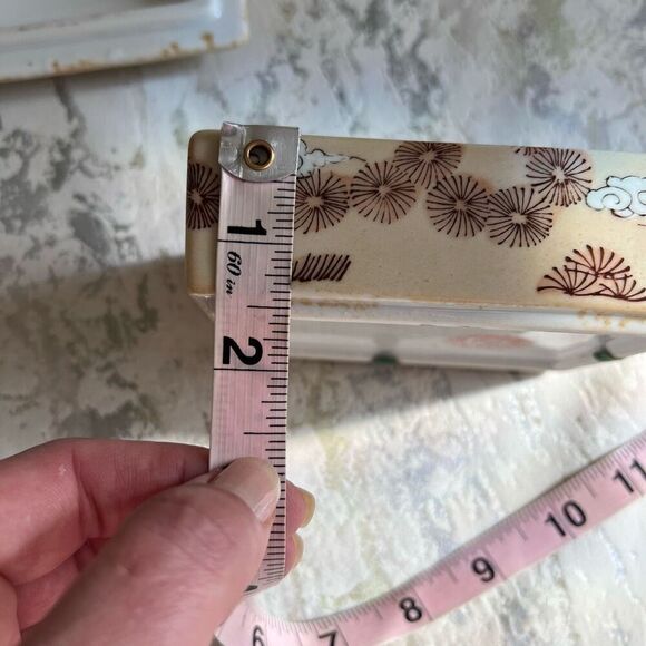 Japanese Porcelain Ware trinket box Warrior Horse - Picture 11 of 11